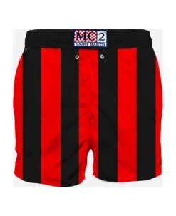 MC2 Saint Barth Man Swim Shorts With Milan Vintage Striped Print | Milan Special Edition -Family Dressing 9539e196e26aa678f5f5976e1d9cb783
