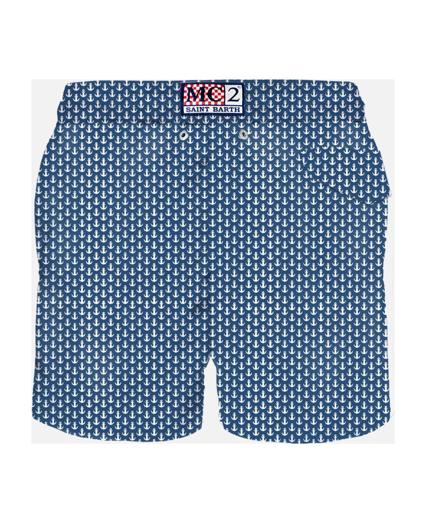 MC2 Saint Barth Man Light Fabric Swim Shorts With Anchor Print 4 MC2 Saint Barth Man Light Fabric Swim Shorts With Anchor Print - Image 2