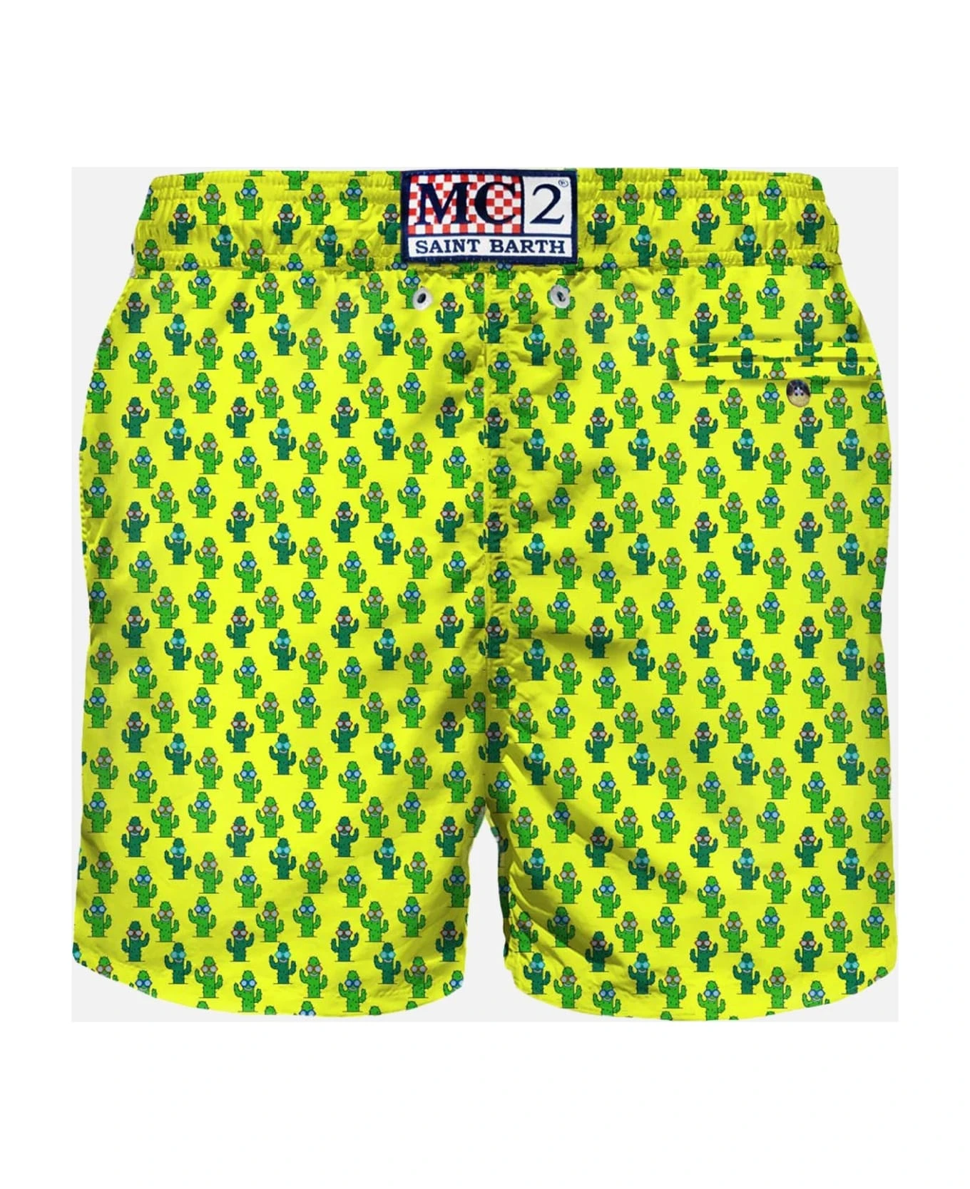 MC2 Saint Barth Light Fabric Man Swim Shorts Cactus Print 4 MC2 Saint Barth Light Fabric Man Swim Shorts Cactus Print - Image 2