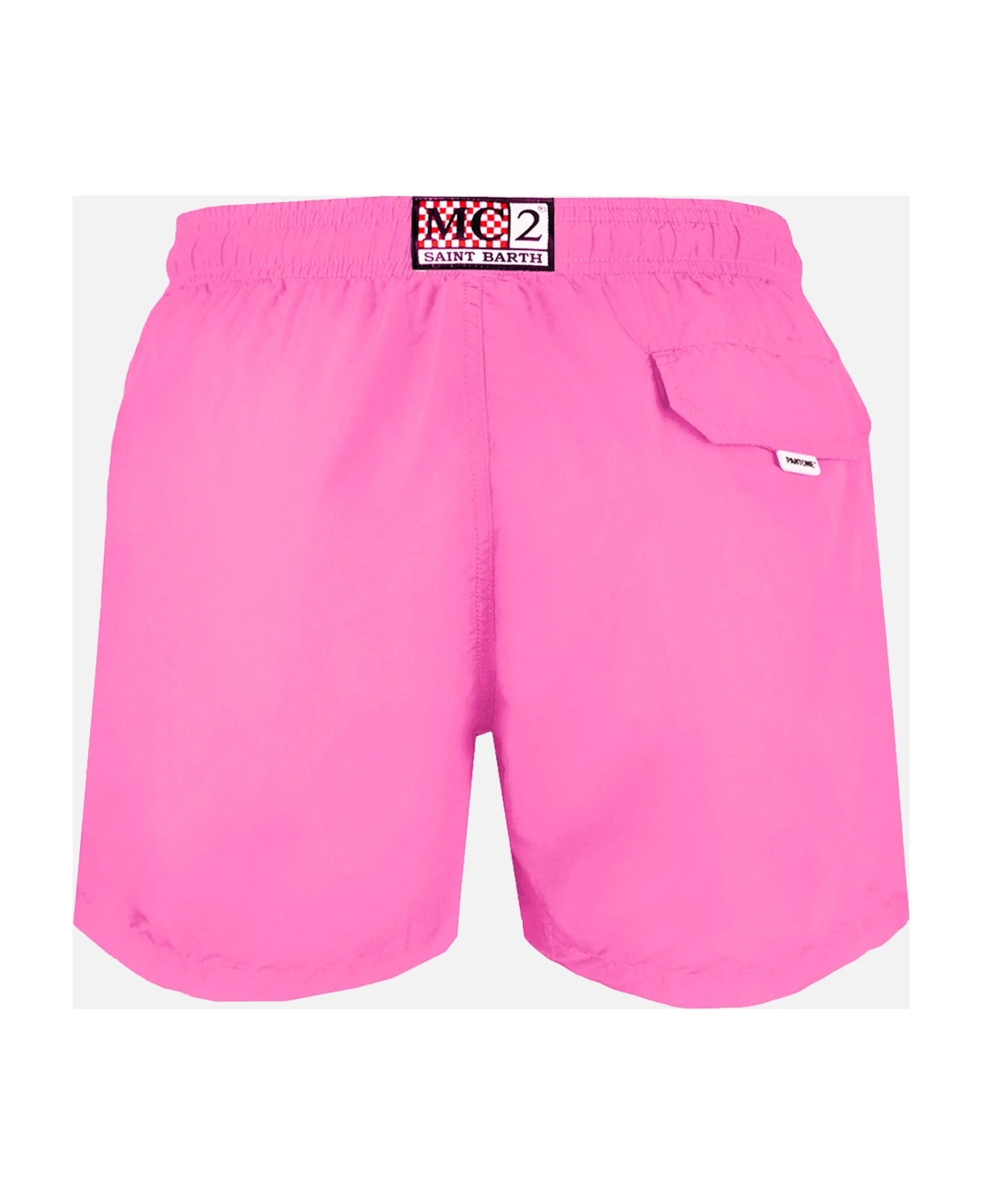 MC2 Saint Barth Man Pink Fluo Swim Shorts | Pantone Special Edition 4 MC2 Saint Barth Man Pink Fluo Swim Shorts | Pantone Special Edition - Image 2