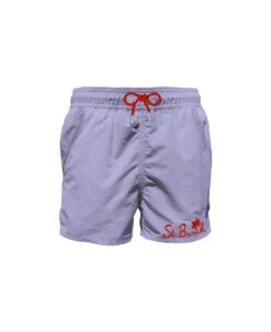 MC2 Saint Barth Lilac Man Swim Shorts With Pocket