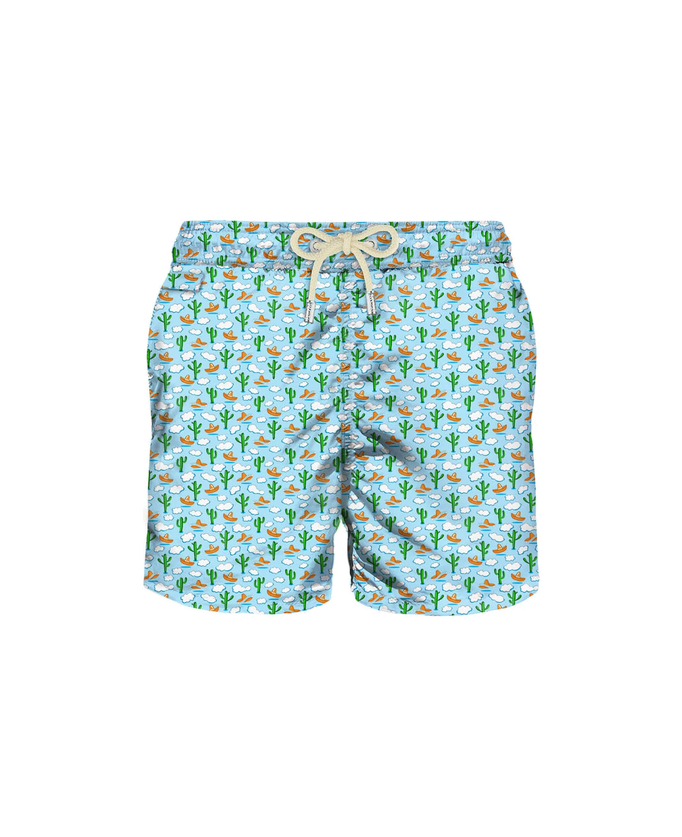 MC2 Saint Barth Man Light Fabric Swim Shorts With Cactus And Clouds Print 3 MC2 Saint Barth Man Light Fabric Swim Shorts With Cactus And Clouds Print