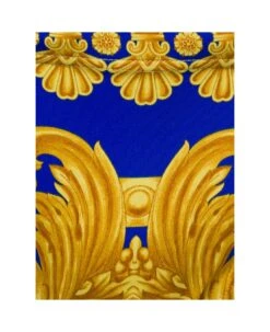 Versace Blue And Yellow Swim Briefs With All-over Barocco Print In Stretch Polyamide Man -Family Dressing a4bbf3eee3bc28e62efcb0d00d51865f