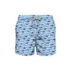 MC2 Saint Barth Man Light Fabric Swim Shorts With Shark Print -Family Dressing a83cd249f0e944a555b47cea332f00f1
