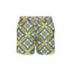 MC2 Saint Barth Light Fabric Man Swim Shorts Maiolica Print