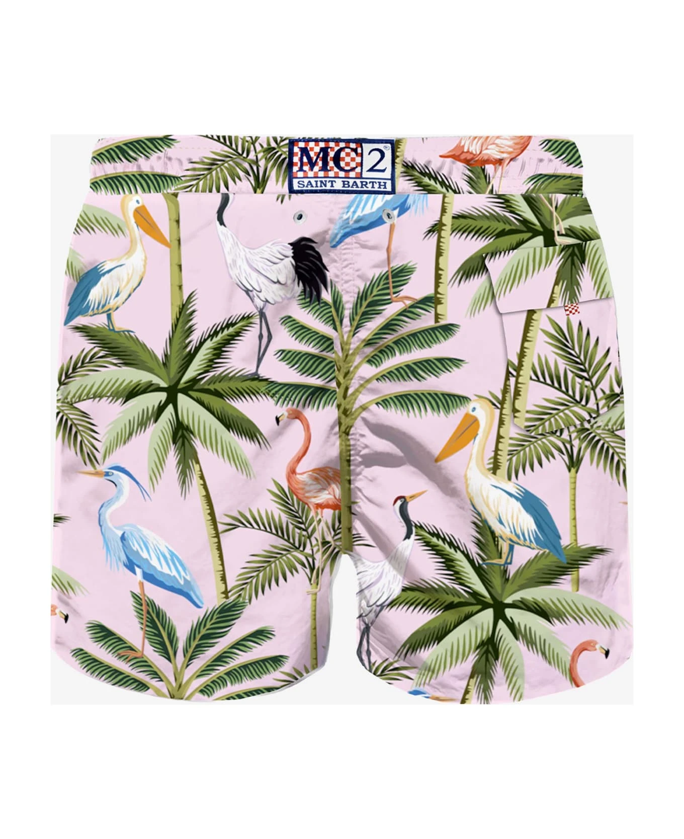 MC2 Saint Barth Man Classic Swim Short With Tropical Print 4 MC2 Saint Barth Man Classic Swim Short With Tropical Print - Image 2