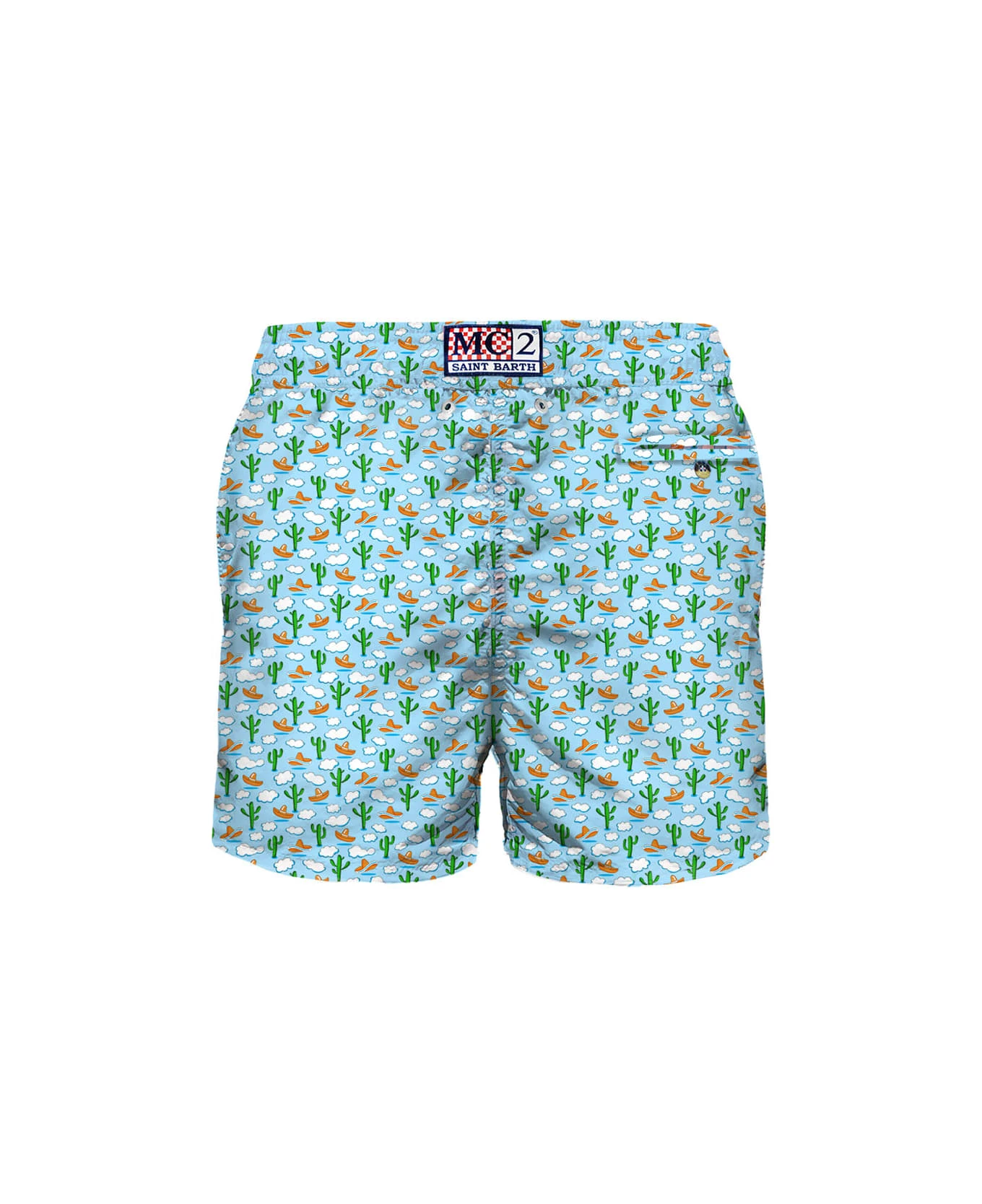 MC2 Saint Barth Man Light Fabric Swim Shorts With Cactus And Clouds Print 4 MC2 Saint Barth Man Light Fabric Swim Shorts With Cactus And Clouds Print - Image 2