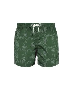 MC2 Saint Barth Green Embroidered Swim Shorts