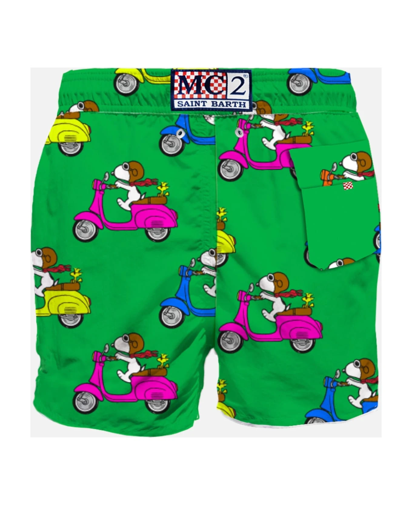 MC2 Saint Barth Man Classic Swim Shorts With Snoopy And Vespa Print | Snoopy - Peanuts Special Edition And Vespa® Special Edition 4 MC2 Saint Barth Man Classic Swim Shorts With Snoopy And Vespa Print | Snoopy - Peanuts Special Edition And Vespa® Special Edition - Image 2