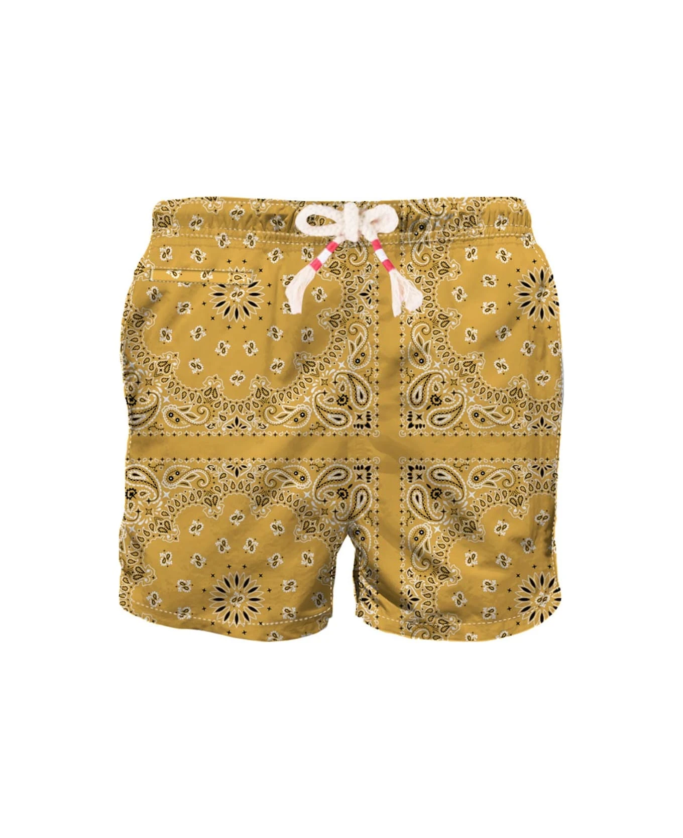 MC2 Saint Barth Man Swim Shorts With Ochre Bandanna Print 3 MC2 Saint Barth Man Swim Shorts With Ochre Bandanna Print