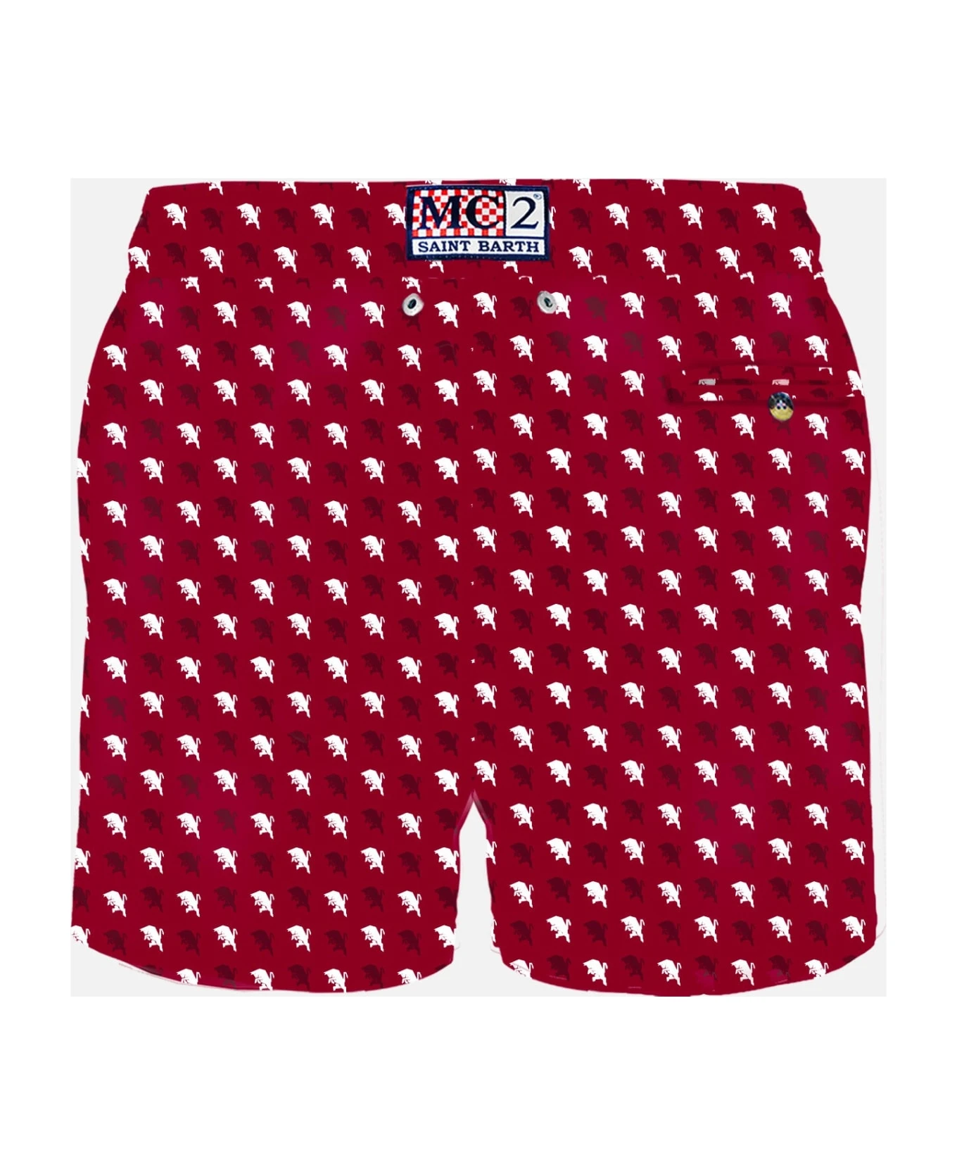 MC2 Saint Barth Man Light Fabric Swim Shorts With Tauros Print | Torino Fc Special Edition 4 MC2 Saint Barth Man Light Fabric Swim Shorts With Tauros Print | Torino Fc Special Edition - Image 2