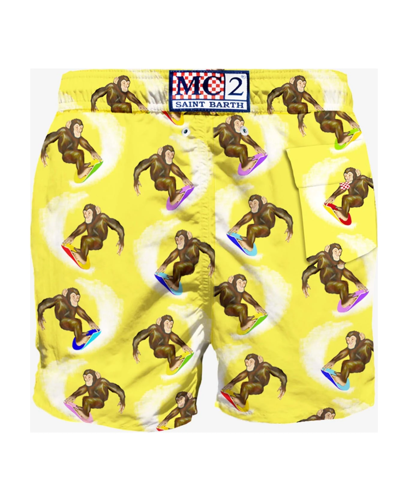 MC2 Saint Barth Man Classic Swim Shorts With Monkey Print 4 MC2 Saint Barth Man Classic Swim Shorts With Monkey Print - Image 2
