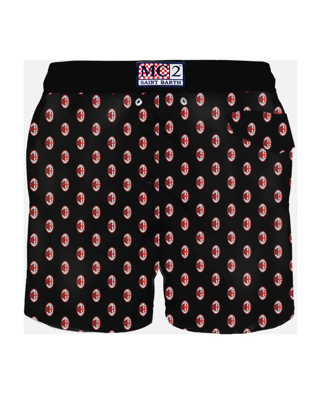 MC2 Saint Barth Man Light Fabric Swim Shorts With Milan Print | Milan Special Edition 4 MC2 Saint Barth Man Light Fabric Swim Shorts With Milan Print | Milan Special Edition - Image 2