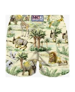MC2 Saint Barth Man Classic Swim Shorts Wild Life Print -Family Dressing cee7237869f6f27587b1a039159b371e