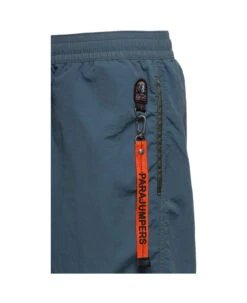 PARAJUMPERS 'mitch' Blue Swim Trunks With Key Chain Detail In Nylon Man -Family Dressing d34a1be198283f38b57d2d759c7b4f86