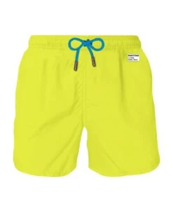 MC2 Saint Barth Man Fluo Yellow Swim Shorts | Pantone Special Edition