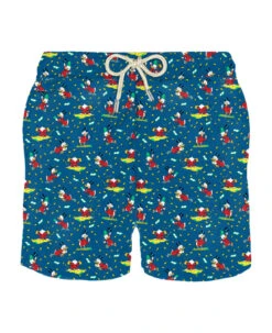 MC2 Saint Barth Man Light Fabric Swim Shorts With Uncle Scrooge All Over Print | ©disney Special Edition
