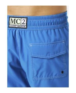 MC2 Saint Barth Man Comfort And Stretch Bluette Surf Swim Shorts -Family Dressing da8e2ffe05b1eaeef945778a7358c455