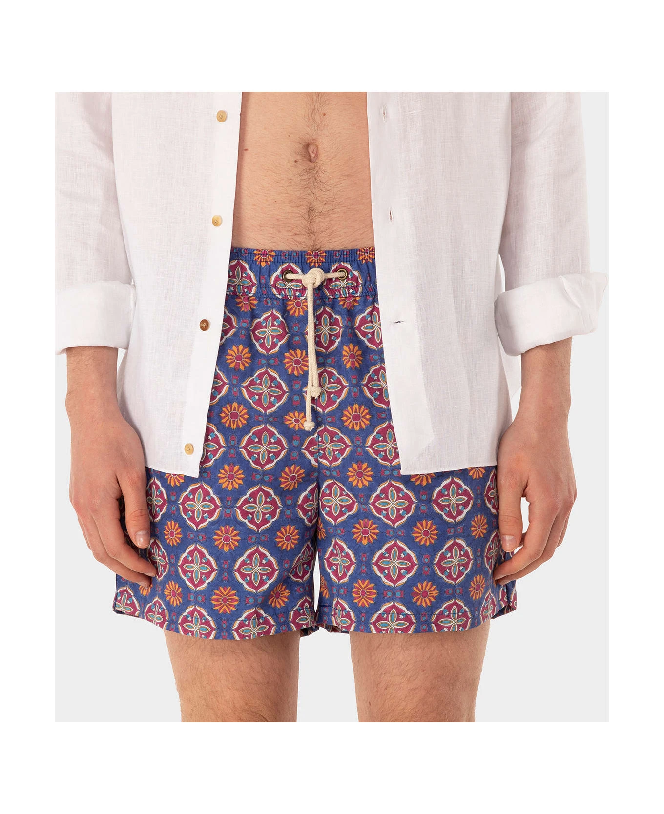 Maestrale Rosso/blu Swim Shorts 4 Maestrale Rosso/blu Swim Shorts - Image 2