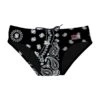 MC2 Saint Barth Black Bandanna Swim Briefs