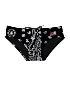 MC2 Saint Barth Black Bandanna Swim Briefs