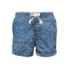 MC2 Saint Barth Man Swim Shorts With Denim Bandanna Print