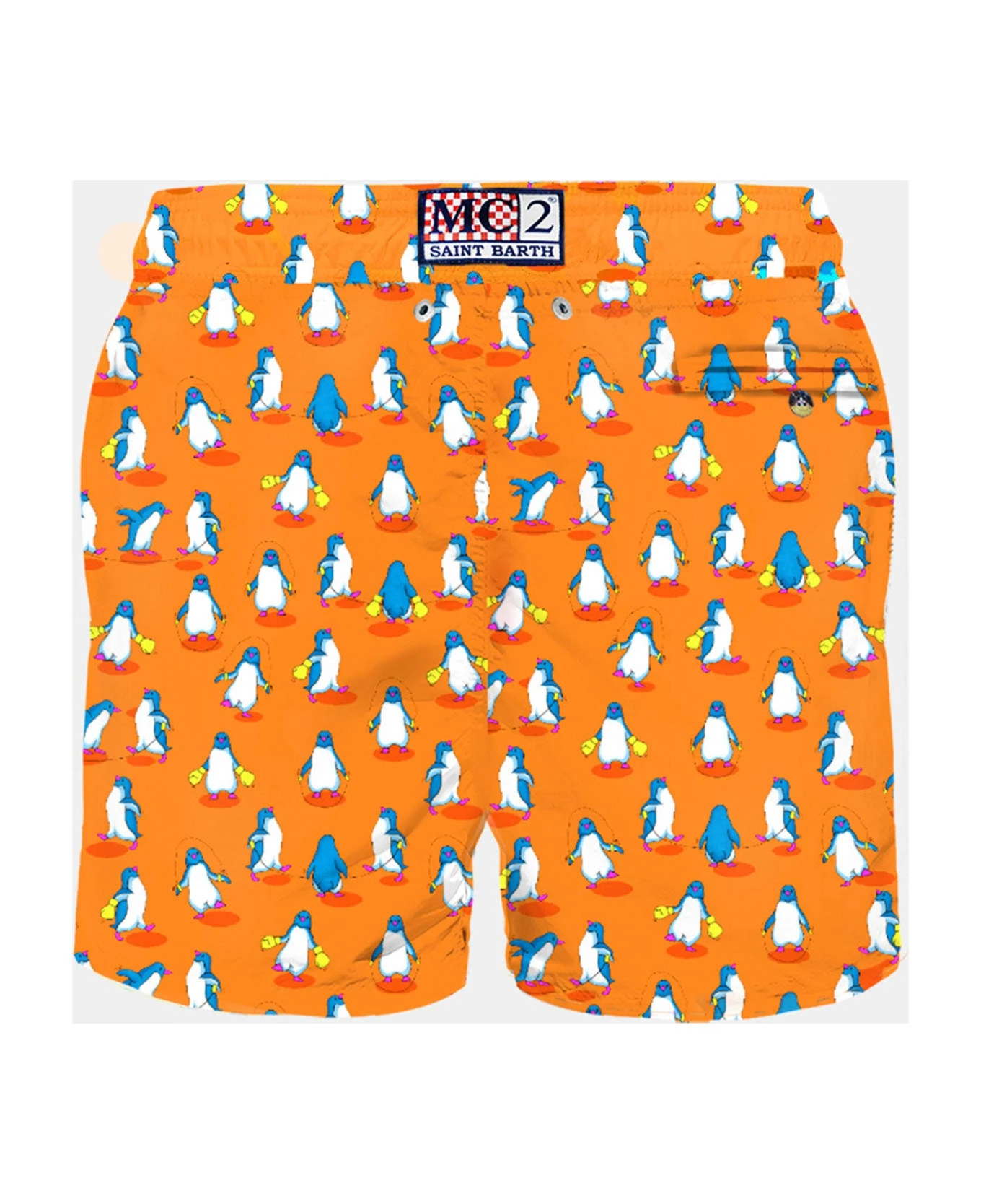 MC2 Saint Barth Man Light Fabric Swim Shorts With Penguins Print 4 MC2 Saint Barth Man Light Fabric Swim Shorts With Penguins Print - Image 2