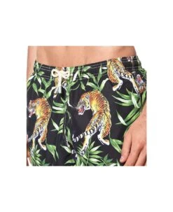 MC2 Saint Barth Man Light Fabric Swim Shorts With Tiger Print -Family Dressing f0b7884e406ec866ad1bd896e9bd4e56