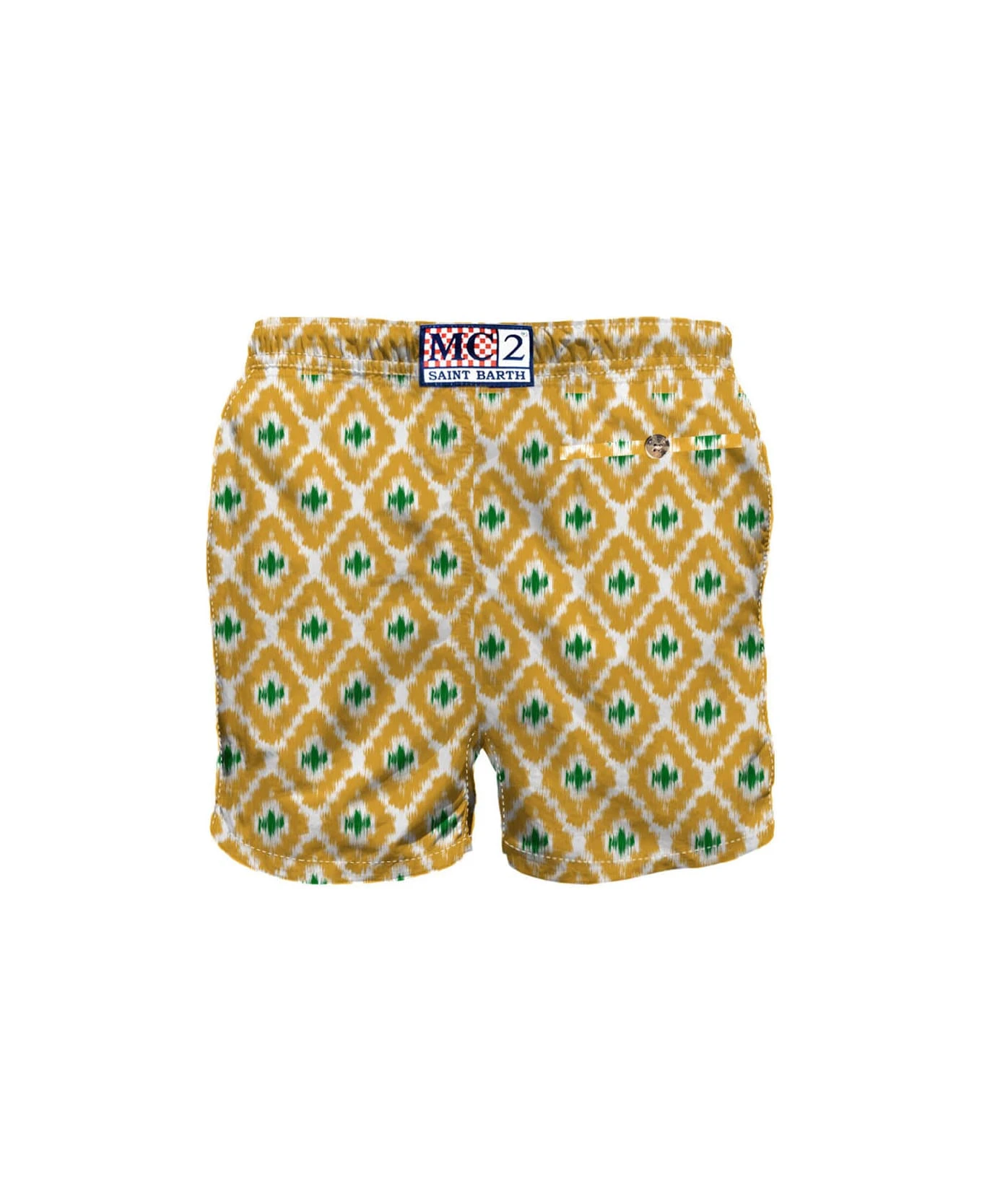 MC2 Saint Barth Man Swim Shorts With Geometric Print 4 MC2 Saint Barth Man Swim Shorts With Geometric Print - Image 2