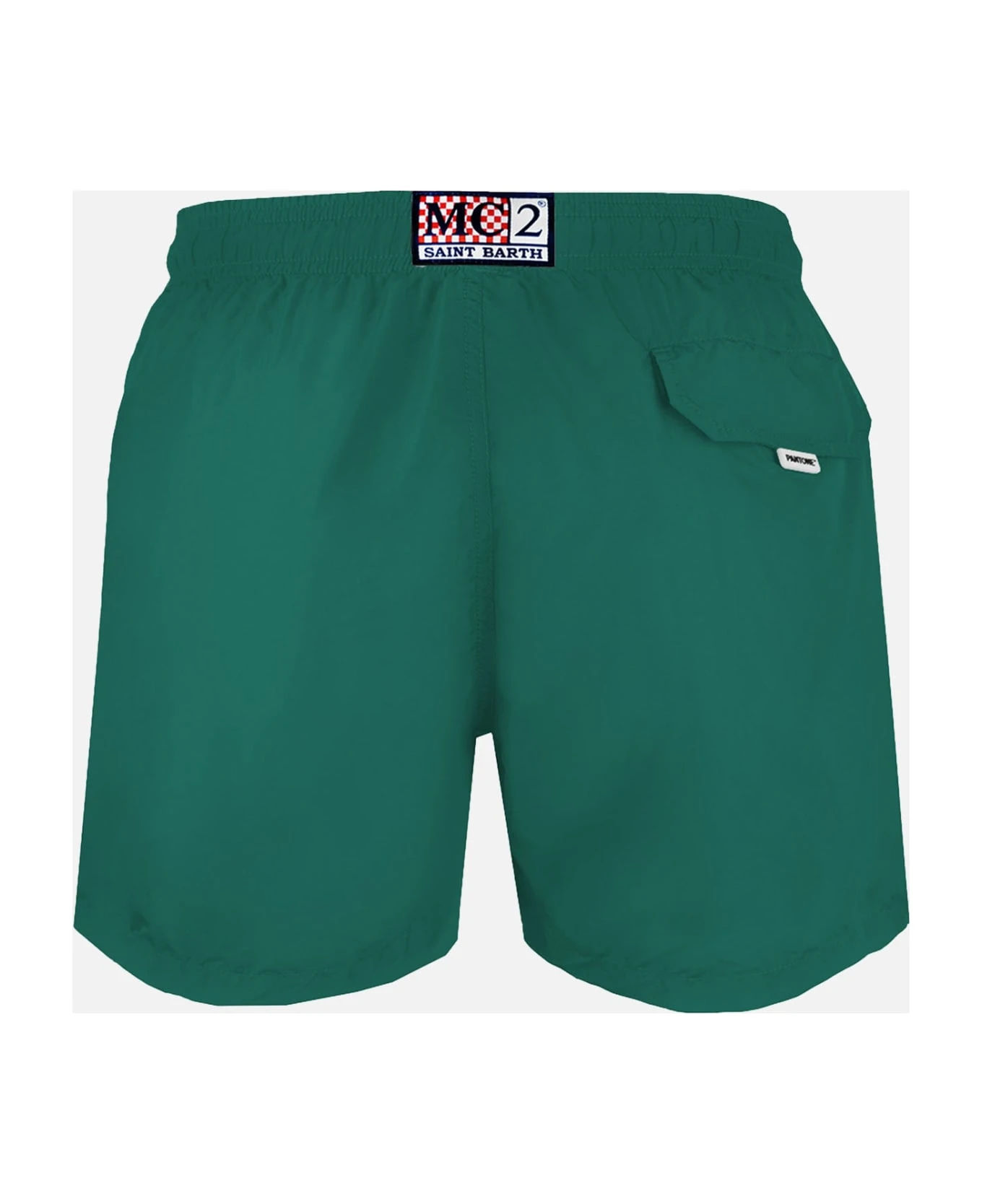 MC2 Saint Barth Man British Green Swim Shorts | Pantone Special Edition 4 MC2 Saint Barth Man British Green Swim Shorts | Pantone Special Edition - Image 2