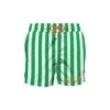 MC2 Saint Barth Green Mid-length Swim Shorts With Embroidery
