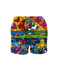 MC2 Saint Barth Man Swim Shorts With Sea World Print | ©britto Special Edition