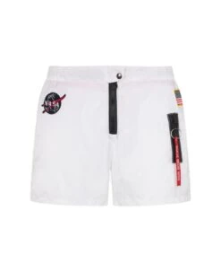 MC2 Saint Barth White Swim Shorts With Patches