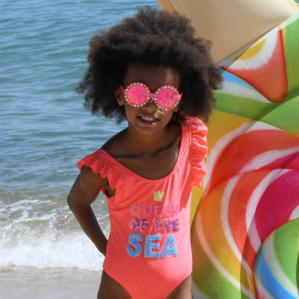 Family Dressing -Family Dressing billieblush girls coral orange ruffle swimsuit 557030 4db55d2f1818799e5b88b96cf4f451c6c2584963